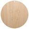 Sad Frown Face Emoticon Unfinished Craft Wood Holiday Christmas Tree DIY Pre-Drilled Ornament